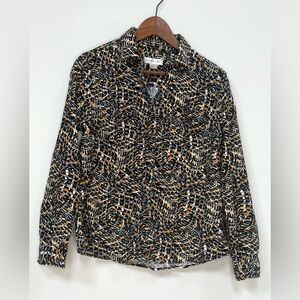 Christopher & Banks Long Sleeve Womans Top NWT Fine Wale Corduroy Medium